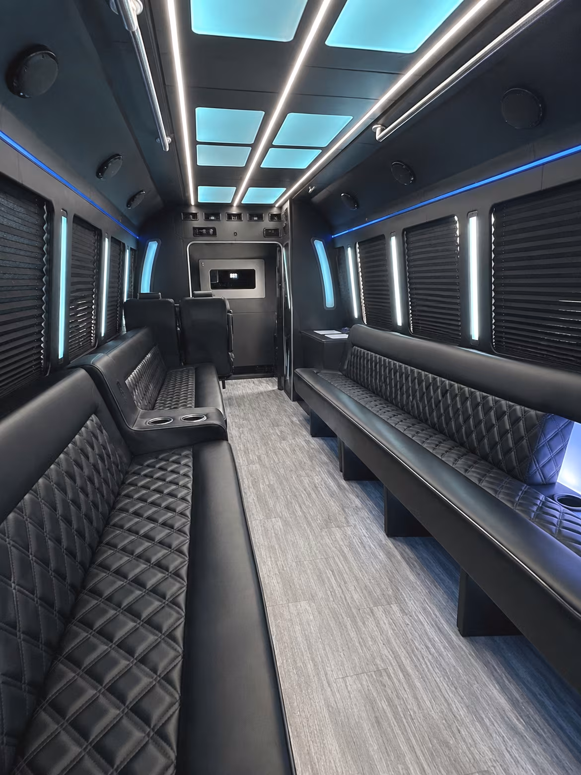 orange birthday party bus rental