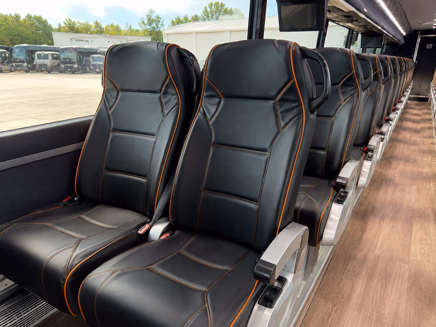 orange charter bus rental