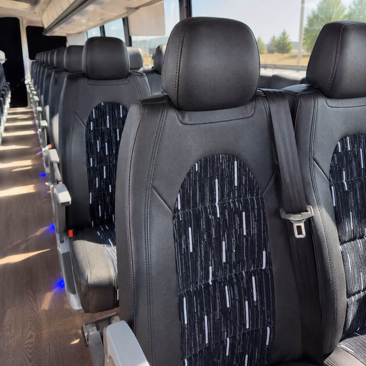 orange concert transportation onboard seating