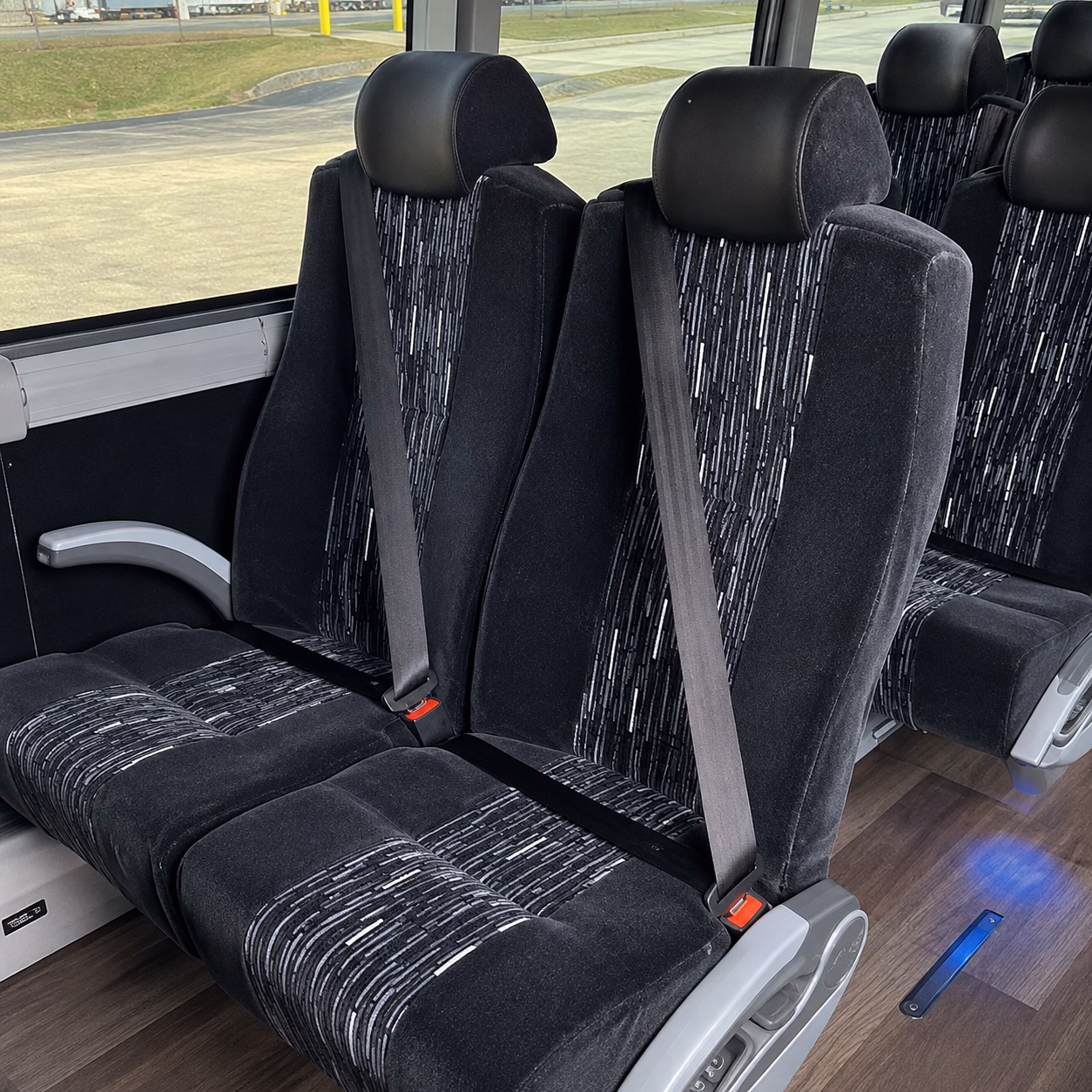 orange employee transportation onboard seating