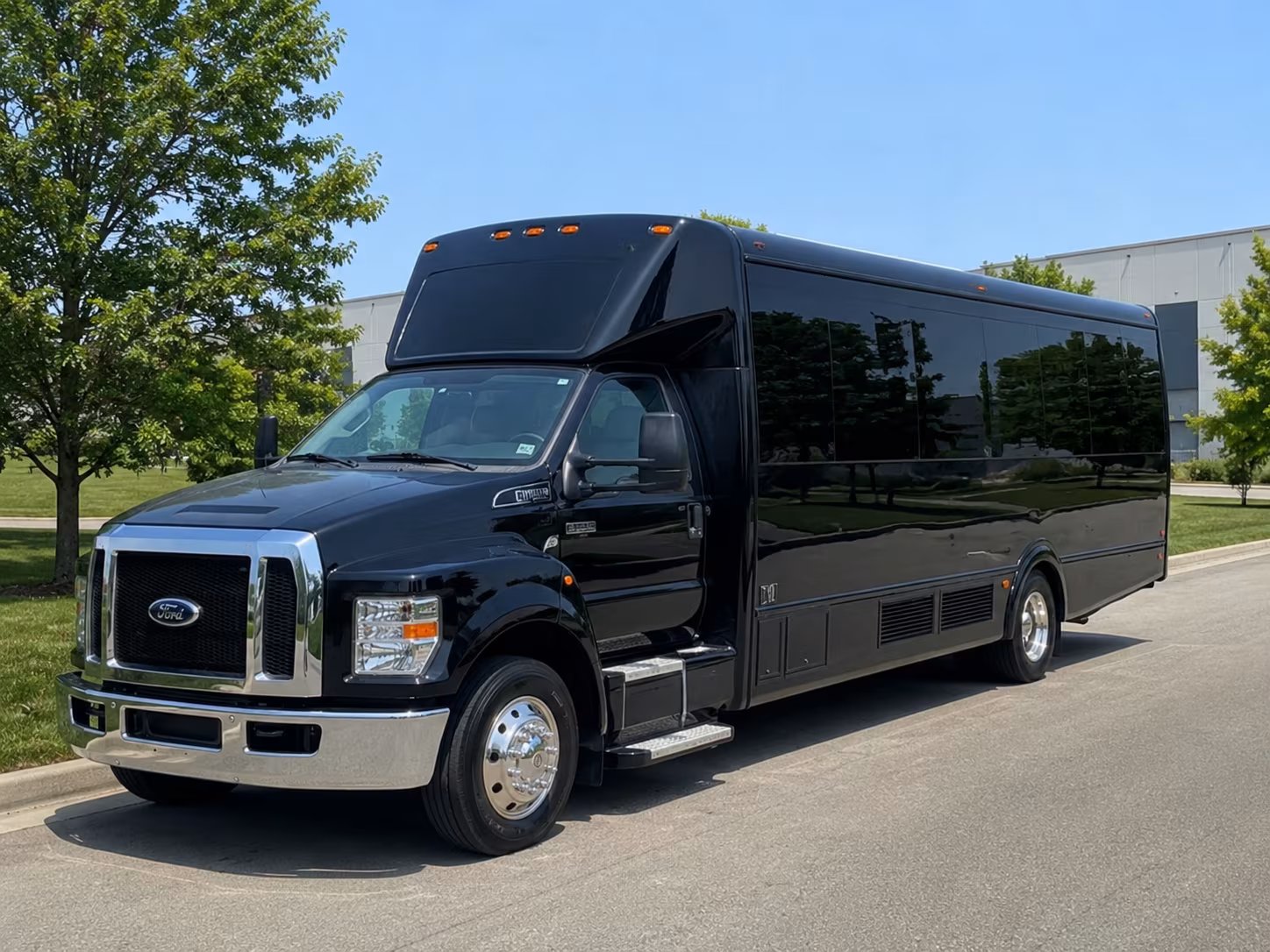 orange holiday party bus rental