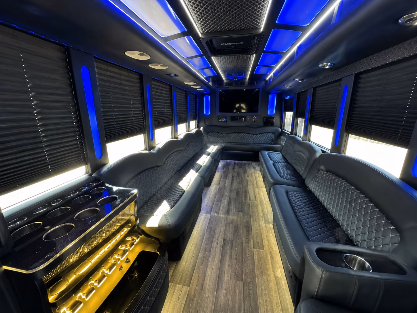 orange night out party bus rental