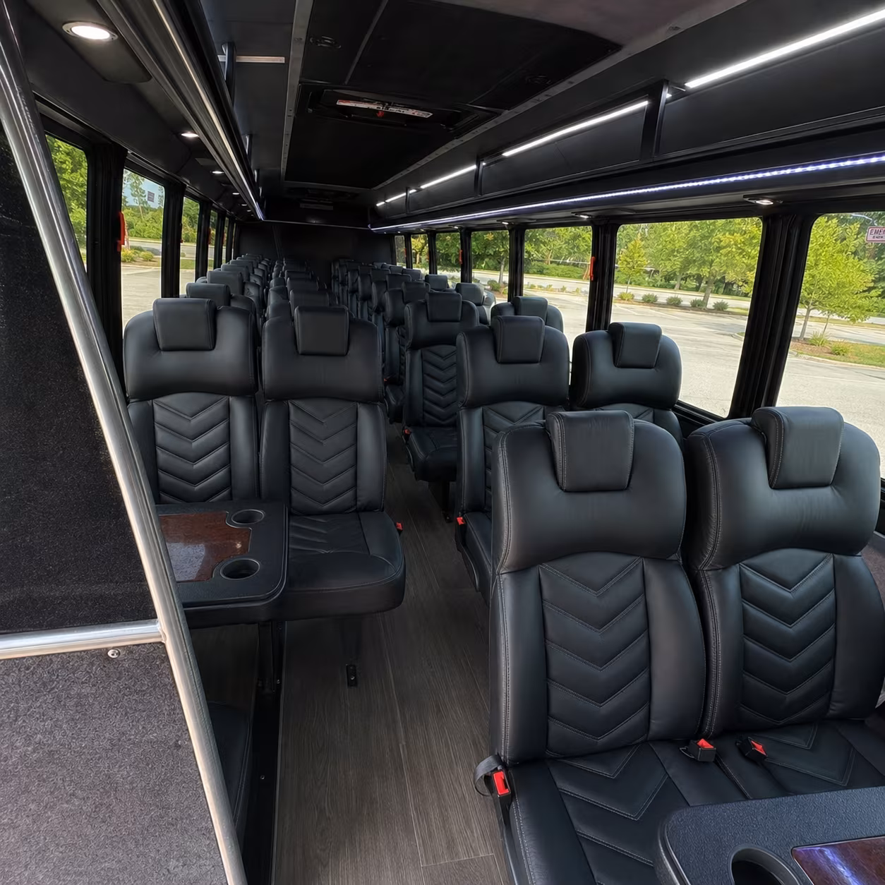 orange religious group transportation onboard seating