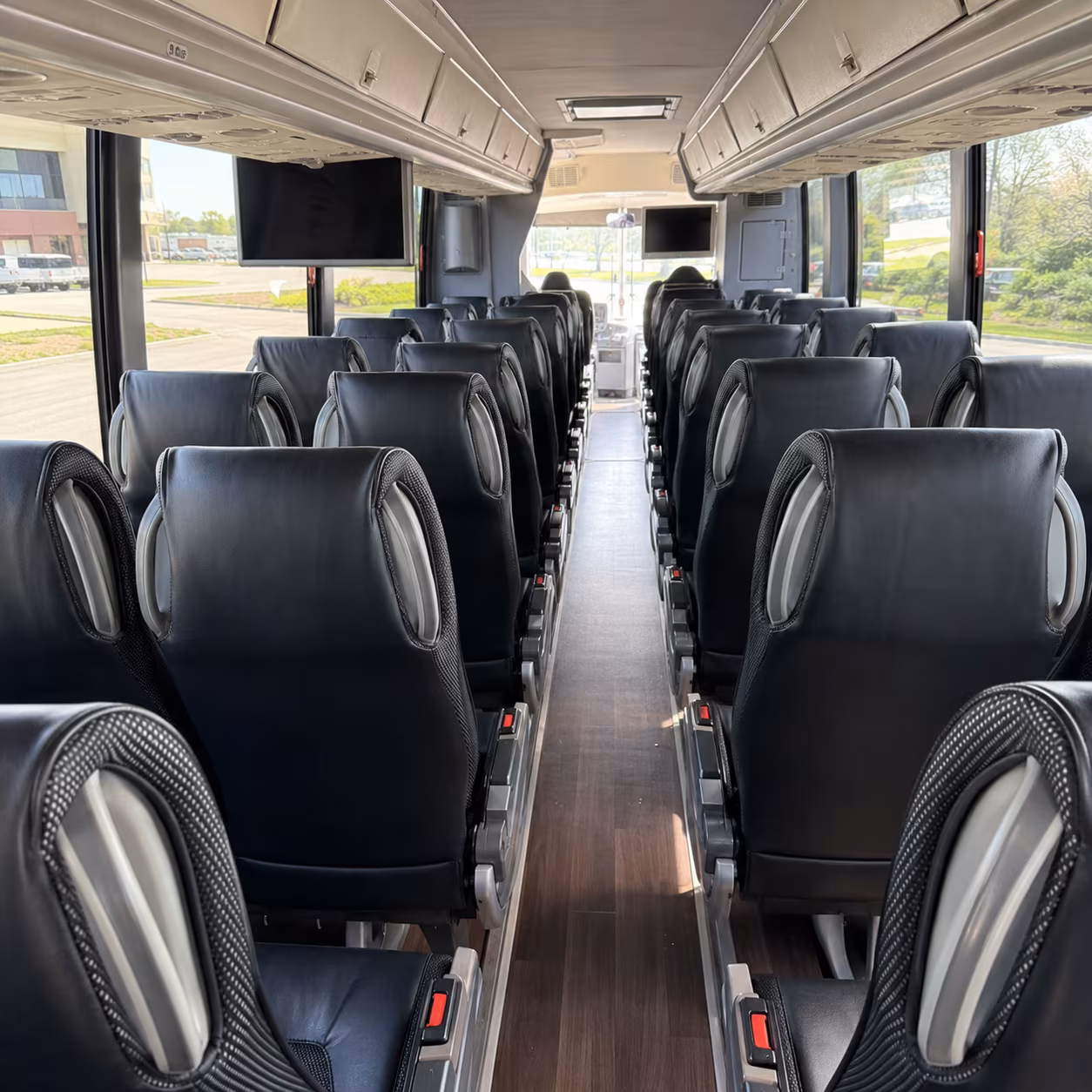 orange school event transportation onboard seating